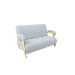 Ensemble de canapés de salon en bois écologique imperméable de style nordique moderne pour l'extérieur, avec coussins en tissu de qualité supérieure, garantie totale de 1 an - Product Image 5