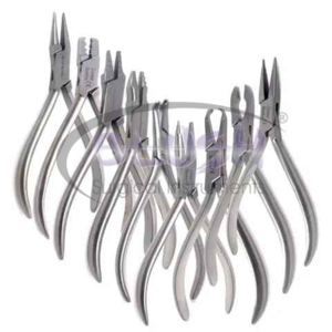 Alicates de Bucles Adam, Alicates para Doblar Alambre, Alicates Dentales, Alicates de Acero de Punta Plana para Ortodoncia y Prótesis de Blush Surgical - Product Image 1