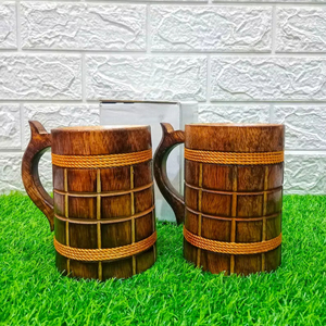 Jarra de Cerveza Artesanal de Calidad Superior Hecha a Mano, Jarra de Madera, Vaso de Cerveza de Madera, Jarra de Cerveza Artesanal de Mango - Product Image 1
