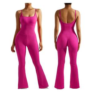 Combinaison de yoga pour femme en coton 100 %, une pièce sans manches, pour la gym et l'entraînement, tenue de sport tendance, logo personnalisé 2026 - Product Image 6