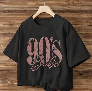 Camisetas Extra Grandes de los 90 para Mujer, Camisetas Vintage de los 90, Camisetas Holgadas con Hombros Caídos y Estampado Gráfico de Algodón - Product Image 2