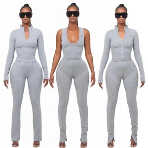 Tracksuits for Women 2026 Winter <b>Zip</b> <b>up</b> Croptop <b>Jacket</b> and Joggers Outfit Sports Two Pieces Legging Set - Product Image 1