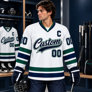 Custom Reversible Sublimation <b>Ice</b> <b>Hockey</b> <b>Practice</b> <b>Jerseys</b> <b>Wholesale</b> Sublimated Print Adult Unisex Moisture Wicking - Product Image 3