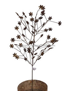 Elegante acabado con palo de metal de calidad duradera en venta al por mayor al aire libre e interior de metal decoración moderna jardín rústico - Product Image 2