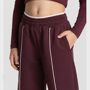 Conjunto Deportivo con Capucha de Color Sólido para Niños, Manga Larga, Corte Holgado, Algodón, Ropa Deportiva Informal para Otoño - Product Image 6