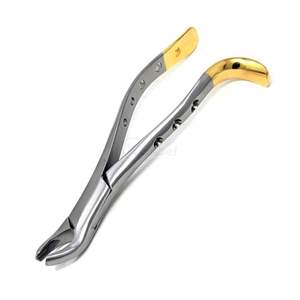 Pinzas de Extracción Dental TC para Molares Inferiores con Punta de Carburo de Tungsteno y Mango Dorado, Alicates Quirúrgicos Dentales Personalizados - Product Image 3