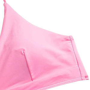 Ensemble de bikini sexy pour femmes, tendance, vente en gros OEM, avec string et couleurs contrastées, respirant, personnalisable - Product Image 4