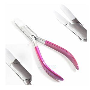 Alicates de punta plana de doble acero inoxidable alemán de primera calidad para fabricación de joyas, bricolaje, óptica, doblado de alambre y sujeción. - Product Image 1