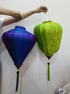 Export Quality Papaya Shape Silk Lanterns Vietnam Bamboo <b>Frame</b> Silk Lanterns Decorative Silk Lanterns For Decor - Product Image 4