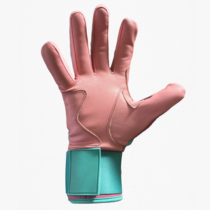 Gants de frappeur de baseball en cuir en gros, personnalisables, antidérapants, ambidextres, avec fermeture auto-agrippante, directement de l'usine - Product Image 5