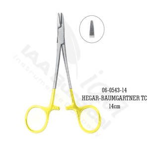 Pinza Porta Agujas Olsen Manual de Alta Calidad, Tijeras de 17cm, Instrumentos Quirúrgicos de Acero Inoxidable, Porta Agujas de Sutura, CE - Product Image 2
