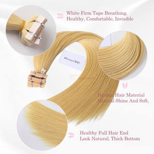 Vente en gros d'extensions de cheveux humains vierges 100% Remy Tape en léger flexible pour femmes cheveux vietnamiens de haute qualité - Product Image 5