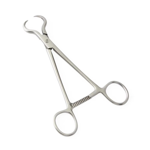 Forceps de Lewin Premium pour la perforation vertébrale, en acier inoxydable de qualité chirurgicale, à mâchoires courbées dentelées pour la préhension et la réduction osseuse - Product Image 1