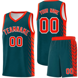 Uniforme de Baloncesto Transpirable con Tejido de Malla Personalizado, Servicio OEM para Equipos con Logotipo y Números, Conjunto de Camiseta y Pantalones Cortos - Product Image 2