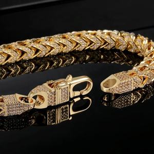 925 Sterling <b>Silver</b> Moissanite Iced Out <b>Bracelet</b> Hip Hop <b>Bracelet</b> for Jewelry Other Necklace - Product Image 2