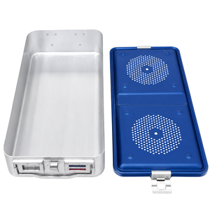 Contenedor de Esterilización Autoclavable de Acero Inoxidable 565265120mm, Sistema de Protección de Instrumentos Quirúrgicos, Certificado CE, OEM - Product Image 3