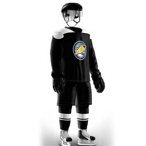Tenue d'équipe sportive, maillot et pantalon de hockey sur glace 100% polyester pour l'entraînement, vente en gros, uniformes de hockey sur glace de qualité supérieure, doux - Product Image 2