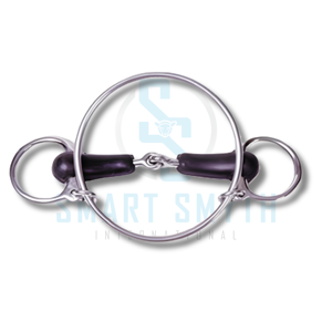 บิตม้าแบบ Pelham ทำจากเหล็กกล้าไร้สนิมคุณภาพสูง พร้อมยางครอบปาก สำหรับขี่ม้าและฝึกม้า - Product Image 4