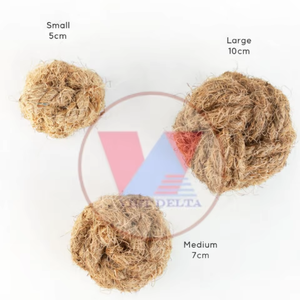 Pelota de fibra de coco para masticar para perros, pelota de cáscara de coco para masticar para perros, fabricante de juguetes ecológicos para mascotas de Vietnam ANGLE - Product Image 6