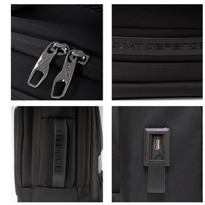 MICH Laptop <b>Backpack</b> 44x30x13cm Nylon USB Charging Port Unisex Modern Style Shoulder Straps Zipper Closure - Product Image 4