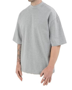 เสื้อยืดโอเวอร์ไซส์ผู้ชายสีดำหนา คุณภาพดี ขายส่ง สตรีทแวร์ ผ้าฝ้ายนุ่ม 100% หนัก 280gsm เป็นมิตรกับสิ่งแวดล้อม - Product Image 2