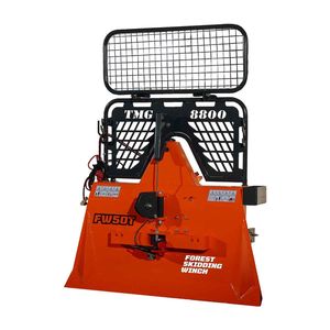 Verricello da traino professionale da 8.800 libbre, attacco a 3 punti per trattori da 30-50 CV, cavo in acciaio da 200 piedi, TMG FW50T 380V in acciaio inossidabile - Product Image 1
