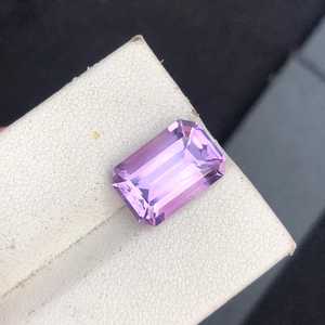 Aigue-marine lavande octogonale taillée en escalon, pierre de naissance de février, pierre naturelle en vrac, gemme de haute qualité pour bijoux, vente en gros - Product Image 5