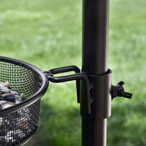 Mangeoire à oiseaux moderne faite à la main en poudre noire mangeoire à graines grande taille pour le jardin extérieur suspendu pour animaux sauvages en gros - Product Image 5