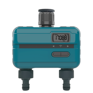 2 منفذ للري ، مؤقت الري لتأخير المطر في الهواء الطلق/تحكم يدوي/أوتوماتيكي بمدخل النحاس - Product Image 1