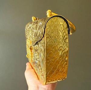 Pochette de Soirée de Luxe en Métal pour Femme, Sac à Main Rigide de Créateur pour Mariage, Doré et Argenté, Tendance - Product Image 6