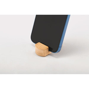 Mini porta cellulare in bambù che promuove un accessorio elegante ed ecologico - Product Image 2