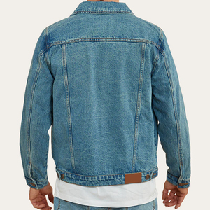 Newest Style Denim Jean <b>Jacket</b> for <b>Men's</b> <b>Long</b> Sleeves <b>Men</b> Clothing Breathable Denim <b>Men's</b> <b>Jackets</b> - Product Image 2