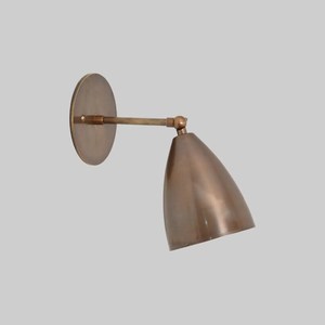Brass <b>Wall</b> <b>Sconce</b> Geometric Cone Shape Minimalist Design Indoor <b>Lighting</b> for Living Room Durable Home Decor - Product Image 2
