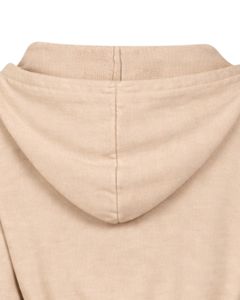 Veste à capuche courte zippée beige pour femme, coupe ajustée, manches longues, style streetwear décontracté, douce et confortable, tendance, personnalisable par le fabricant - Product Image 6