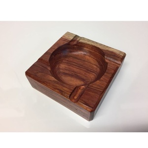 Round Wooden Ashtray with Cigar Holder Minimalist Design for Home Desktop Use Solid Wood Crafted <b>Smoking</b> Accessory - Product Image 6