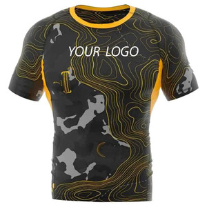 Camiseta de Manga Larga de Secado Rápido, Duradera, Transpirable y Ligera de Spandex/Poliéster, Ajuste Delgado, para Entrenamiento de Artes Marciales Mixtas - Product Image 6