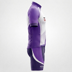 Tenue de cyclisme personnalisée, vêtements de performance, uniforme de cyclisme conçu avec un tissu extensible léger pour le cyclisme sur route et en montagne - Product Image 4