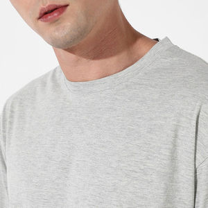 High Quality 100% Cotton <b>Knitted</b> Fabric Breathable Two-Piece Casual T-Shirt Shorts <b>Set</b> Men's Summer Thin Quick Drying Sports - Product Image 6