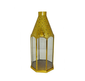 Lanterne en fer avec motif découpé au laser, décoration d'intérieur, utilisation durable en intérieur et en extérieur - Product Image 4