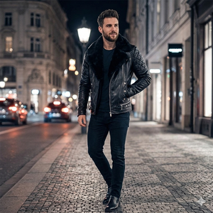 Custom Handmade Women's Vintage Spandex/Cotton Breathable Waterproof Knee Solid Full Motor Biker Western Inspired Fringe One <b>Set</b> - Product Image 2