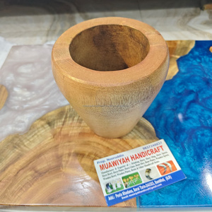 Ensemble mortier et pilon de luxe en bois, presse-ail et broyeur en bois, grand format, au meilleur prix - Product Image 4
