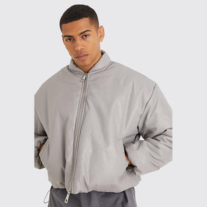 Blouson Homme Respirant et Coupe-Vent à Fermeture Éclair Intégrale, Coupe Droite, Nouvelle Collection Printemps, Vente Chaude, Design Personnalisé Uni avec Deux Poches, Vente en Gros - Product Image 6
