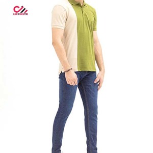 Chemises polo pour hommes en coton 100% avec logo brodé personnalisé tendance, logo brodé personnalisé, couleur unie, pour le golf et les affaires - Product Image 4