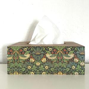 Caja de pañuelos de madera estampada con forro de terciopelo, caja de pañuelos de madera estampada de primera calidad para almacenamiento de accesorios, caja de pañuelos faciales al por mayor - Product Image 1