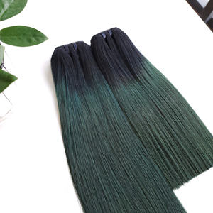 วิกผมต่อผมมนุษย์สีเขียวเข้มไล่ระดับสีของ SMA - Product Image 5