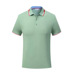 Wholesale Men's Versatile 100% Polyester <b>Fabric</b> Polo Shirts Breathable Knitted Clothing with Solid Pattern Sublimation Printing - Product Image 1