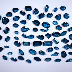 Topacio Azul de Londres, Corte Esmeralda, Corte Baguette, Formas Mixtas, 6 Quilates, Tamaño Promedio, Natural, Suelto, Grado AAA, para Fabricación de Joyas, Venta al Por Mayor - Product Image 4