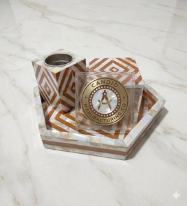 Juego de Porta Incienso de Mármol Natural con Quemador de Bakhoor y Oud, Caja de Almacenamiento y Bandeja, Hecho a Mano, Decoración para Uso Religioso - Product Image 4