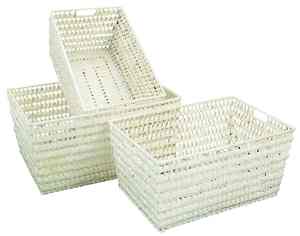 Cestas de Jacinto de Agua Tejidas a Mano, Multifuncionales, Vintage, Ecológicas, con Asa Cómoda, para Dormitorio y Sala de Estar, a Precio Económico - Product Image 1