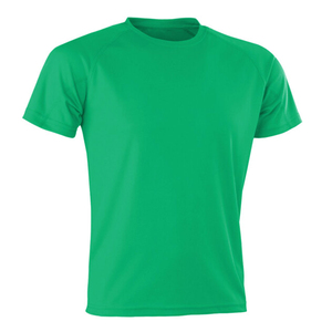 เสื้อยืดคอกลมแขนสั้นผู้ชาย แห้งเร็ว สีพื้น ทรงปกติ สวมใส่สบาย ผ้าถัก โพลีเอสเตอร์ 100% สีเหลือง - Product Image 3
